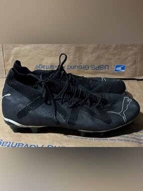 Puma Future Match FG/AG Firm Ground Soccer Cleats Black/White Size 8 US men